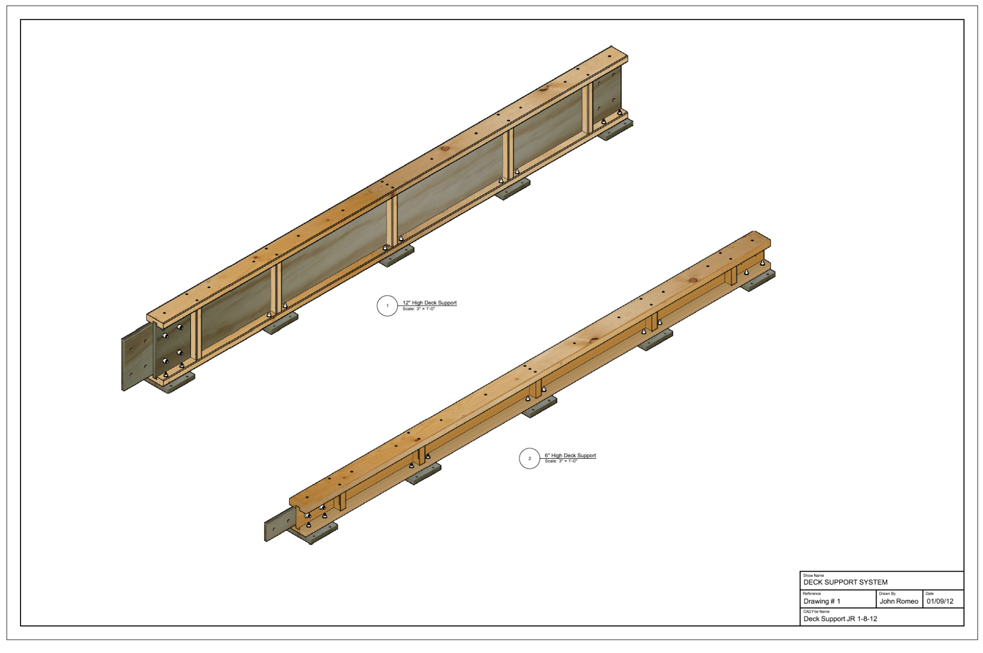 Deck Support Beams