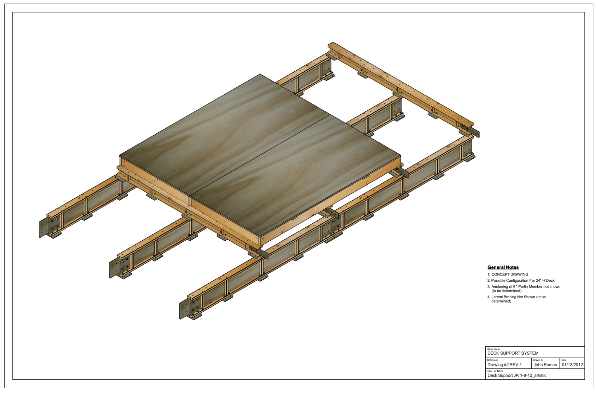 Deck Support Layout