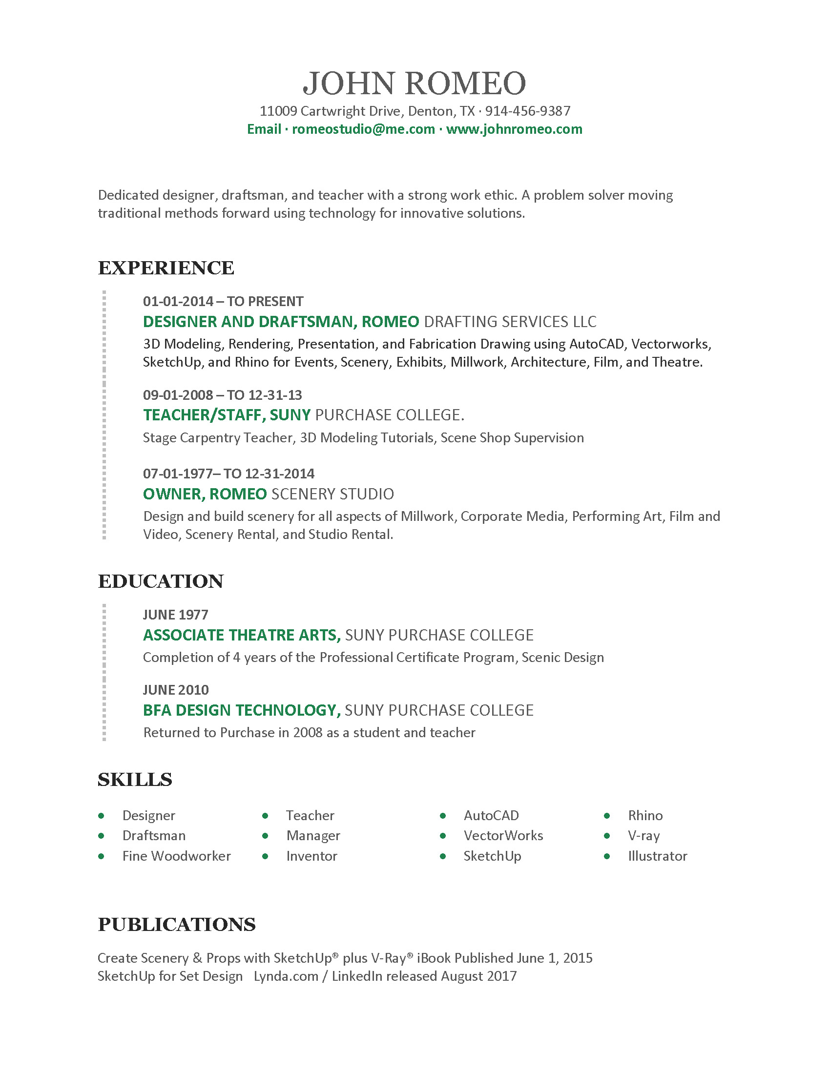 Resume | Romeo Drafting Services