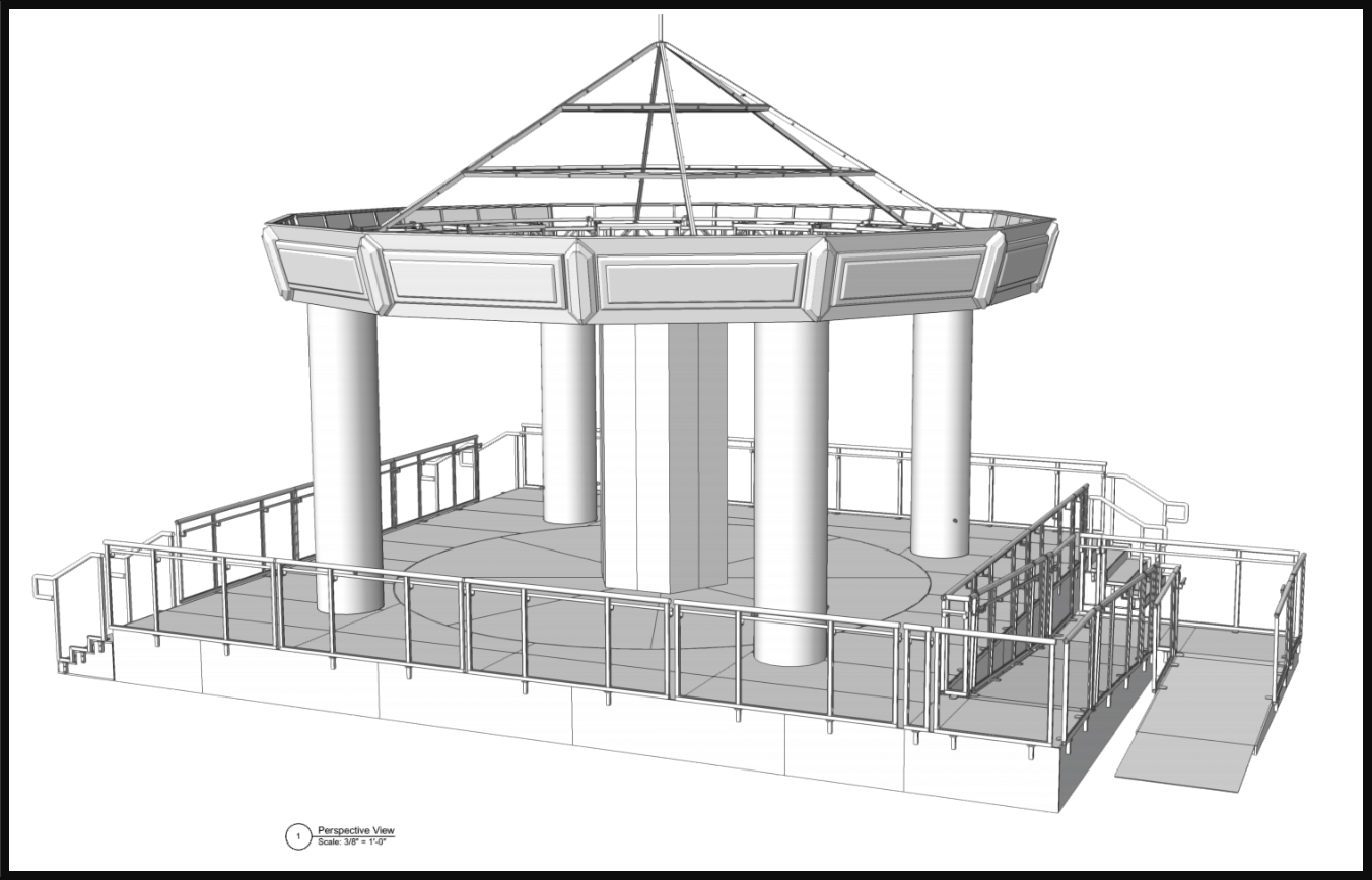 Carousel Fabrication Drawings for SAKS Fifth Avenue's 95th Anniversary at Rockefeller Center
