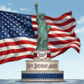 Statue of liberty with Flag BR low res